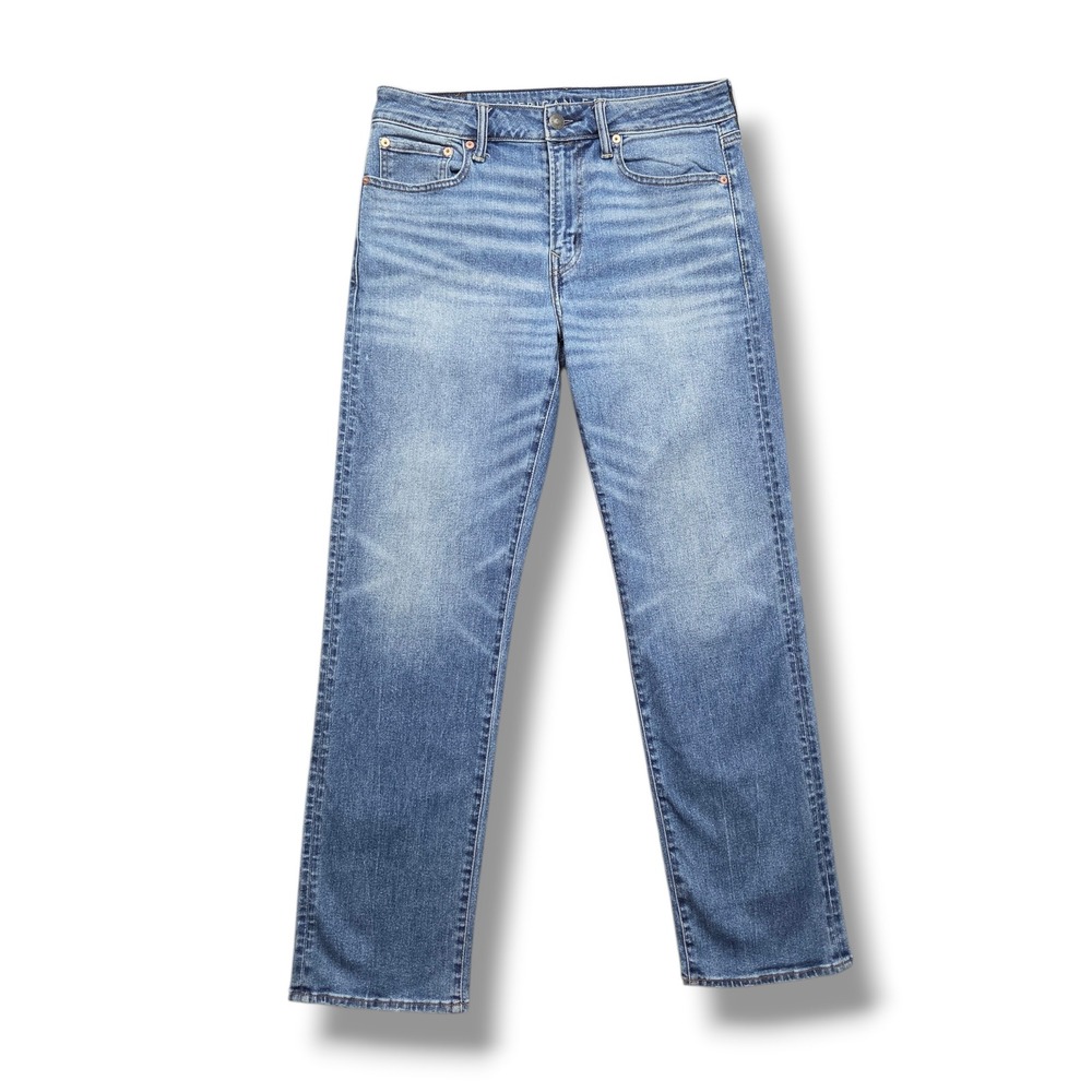 American Eagle Relaxed Straight Jeans Mens 31 x 32 AirFlex Mid Rise Denim
